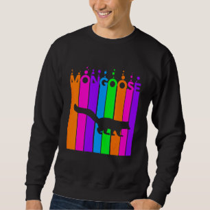 Sweatshirt Mangouste Animal Arc-en-ciel Bulle Avec Silhouette