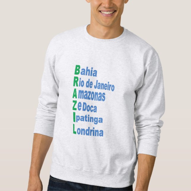 Sweatshirt Mann TOURISMUS BRAZIL (Vorderseite)