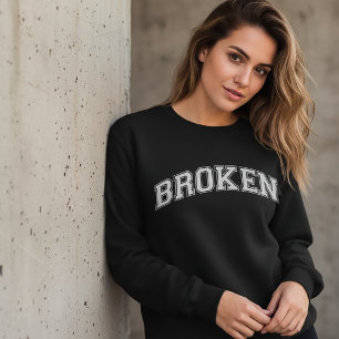 Sweatshirt Manteau universitaire cassé Amérique Collège