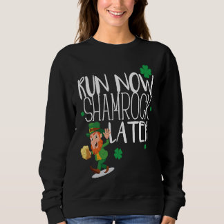 Sweatshirt Marathon Running St Patricks Day  Race 5k Runner