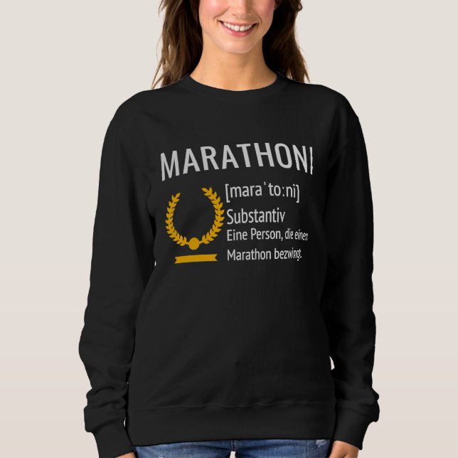 Sweatshirt MARATHONI Marathon Runner Finisher (Devant)