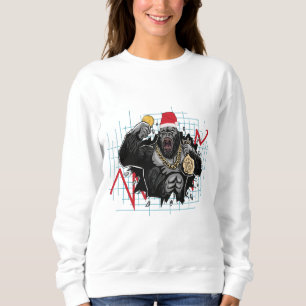 Sweatshirt Marché boursier Bitcoin de Noël