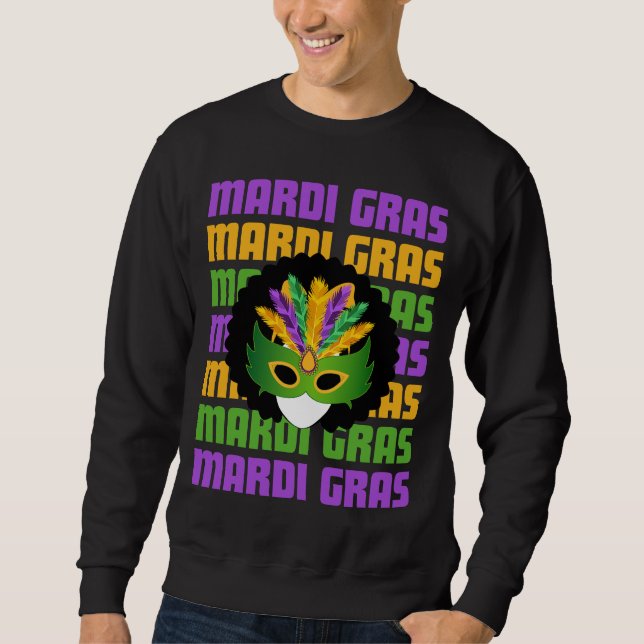Sweatshirt MARDI GRAS Afro (Devant)