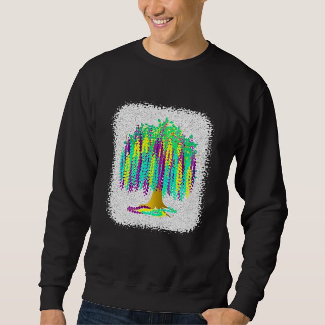 Sweatshirt Mardi Gras Bead Tree 2023  1 (Devant)