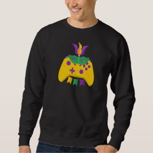 Sweatshirt Mardi Gras Carnival Video Game Controller Cajun Fe