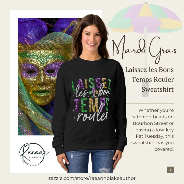 Sweatshirt Mardi Gras Laissez les Bons Temps Rouler (Créateur téléchargé)