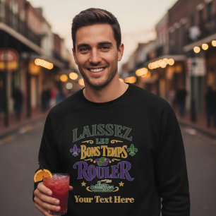 Sweatshirt Mardi Gras Laissez Les Bons Temps Rouler Bateau à