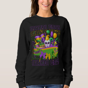 Sweatshirt MARDI GRAS Masqerade Coquette