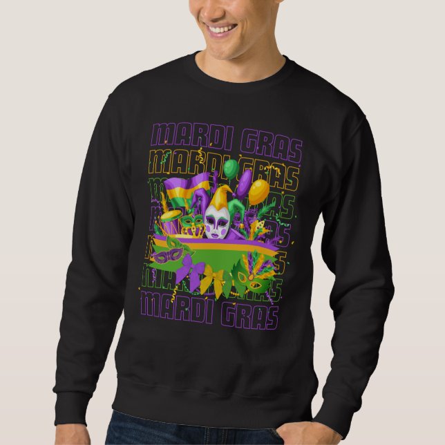 Sweatshirt MARDI GRAS Masqerade Coquette (Devant)