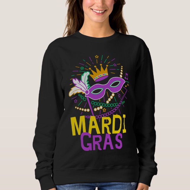 Sweatshirt Mardi Gras Masquerade Mardi Parade Costume Mens &  (Devant)