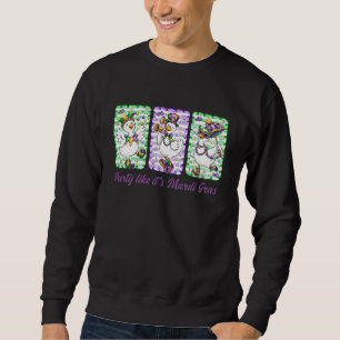 Sweatshirt Mardi Gras Oie Idiote Mardi Gras Carnaval La Nouve