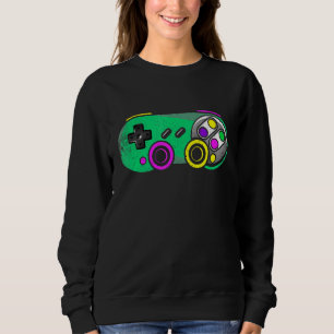 Sweatshirt Mardi Gras Vidéo Jeu Vêtements Festival Fête Costu