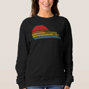 Sweatshirt Mari épopé masculin depuis 2008 Mariage Anniversai