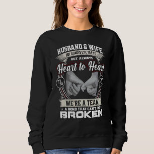 Sweatshirt Mari Et Femme Pas Toujours Oeil À Oeil Mais Coeur