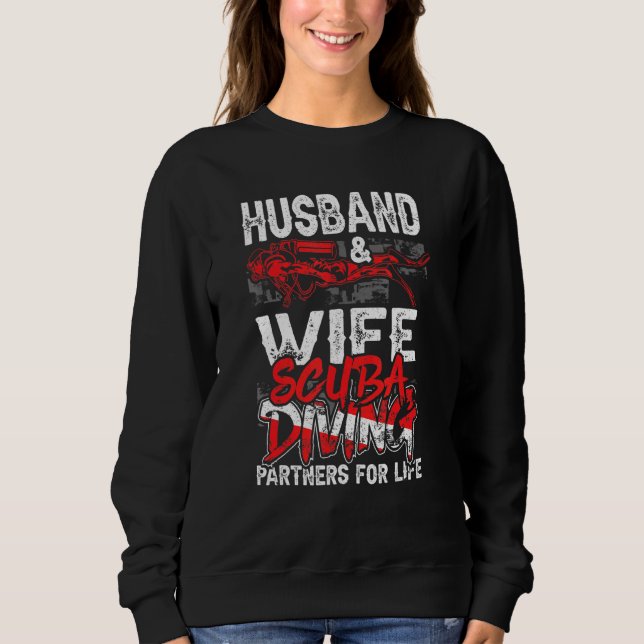 Sweatshirt Mari Et Femme Plongée Partenaires Pour Life Co (Devant)