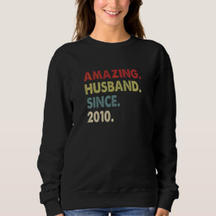 Sweatshirt Mari Extraordinaire depuis 2010 12 ans Mariages