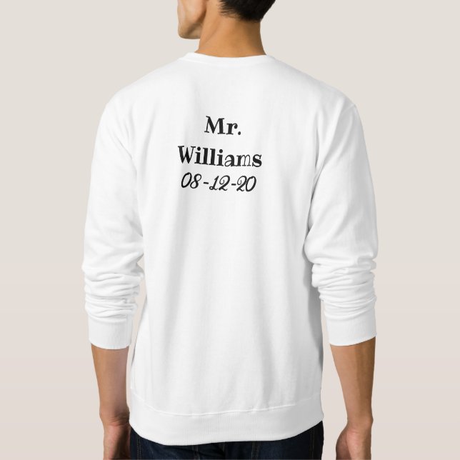 sweatshirt marié (Dos)