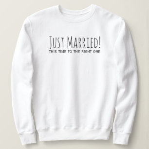 Sweatshirt Marié à la droite d'un deuxième mariage