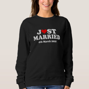 Sweatshirt Marié le 4 mars 2022 Mariage