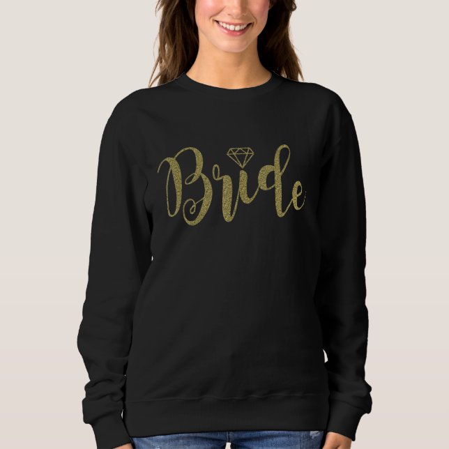 Sweatshirt Marie Partie Mariée Robe de Mariée Mariage Enterre (Devant)