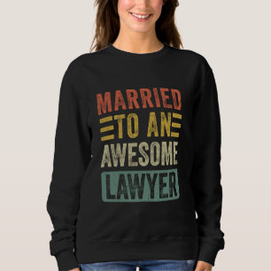 Sweatshirt Mariée à une femme de mari amusante et merveilleus