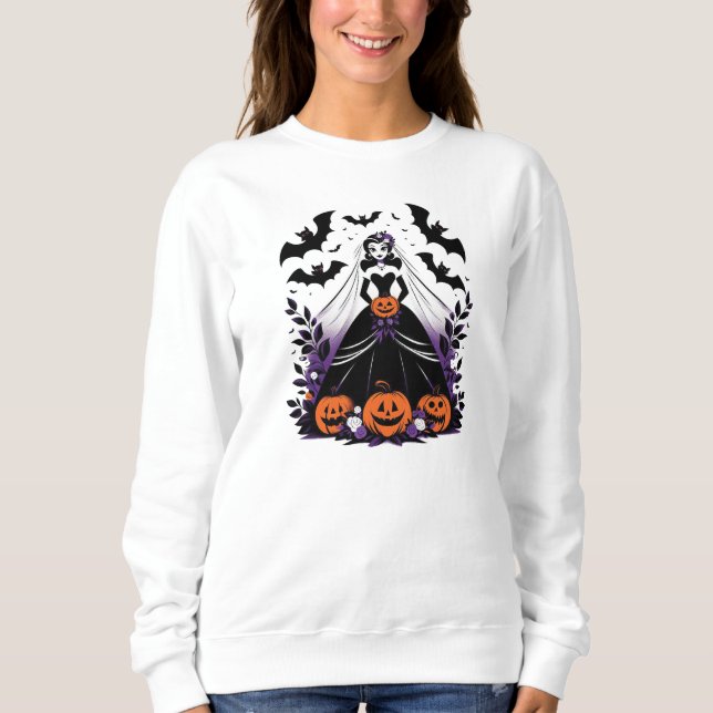 Sweatshirt Mariée Vampire (Devant)
