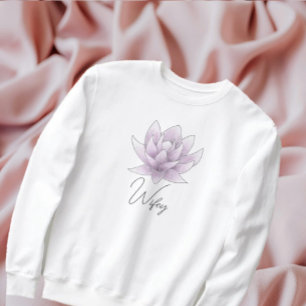 Sweatshirt Mariée 'Wifey' Pink Lotus
