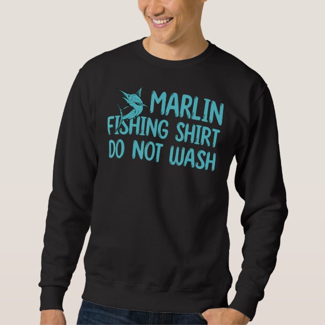 Sweatshirt Marlin Fishing Outdoor Ne Pas Laver Jeu Poisson Ma (Devant)