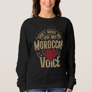 Sweatshirt Maroc Drapeau Souvenirs Pour Marocains Hommes & Fe