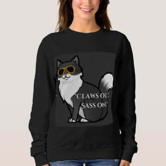 SWEATSHIRT "MARQUE CATS DE SORTIE"