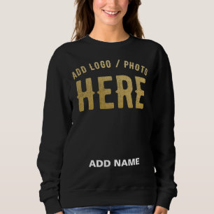 SWEATSHIRT MARQUE VERIFIEE NOIRE PERSONNALISABLE MODERNE ET C