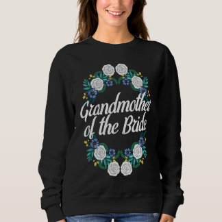 Sweatshirt Marraine De La Mariée Couronne Fleurie Enterrement