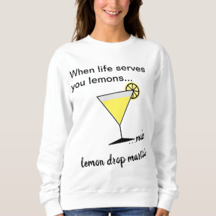 Sweatshirt Martini à la goutte de citron vert
