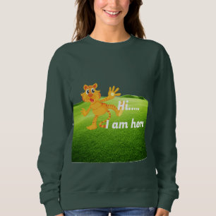 Sweatshirt Mascotte de tigre de dessin