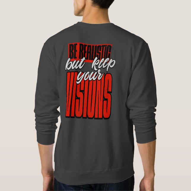Sweatshirt masculin avec une vision (Dos)