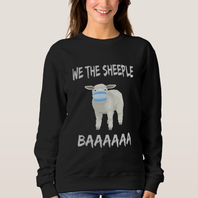 Sweatshirt Masque amusant mouton | masque visage vêtu de mout (Devant)