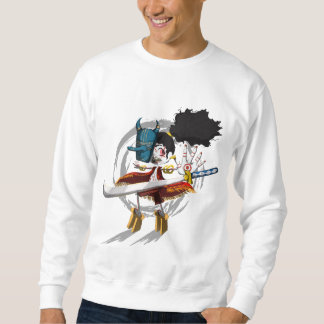 Sweatshirt Masque de démon Chibi de guerrier samouraï