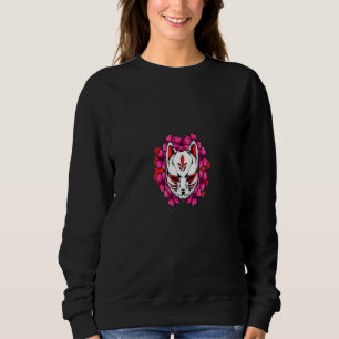 Sweatshirt Masque Kitsune Yokai Asiatique Garçon fille