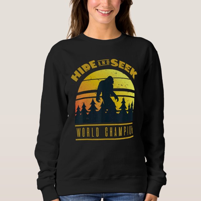 Sweatshirt Masquer Et Chercher Champion Du Monde (Devant)