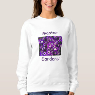 Sweatshirt Master Gardener Belle Fleur violette Florale