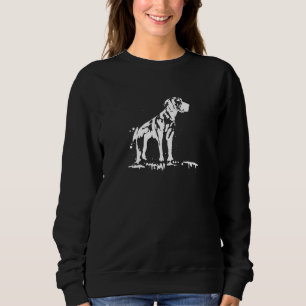 Sweatshirt Mastiff Allemand Ou Grande Dane Spray Ou Stencil