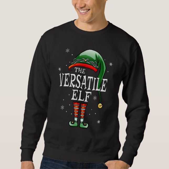 Sweatshirt Matching Family The Versatial Elf Christmas (Devant)