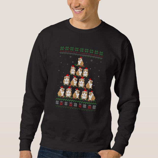 Sweatshirt Matching Ugly Christmas Ornament Decor Xmas Guinea (Devant)