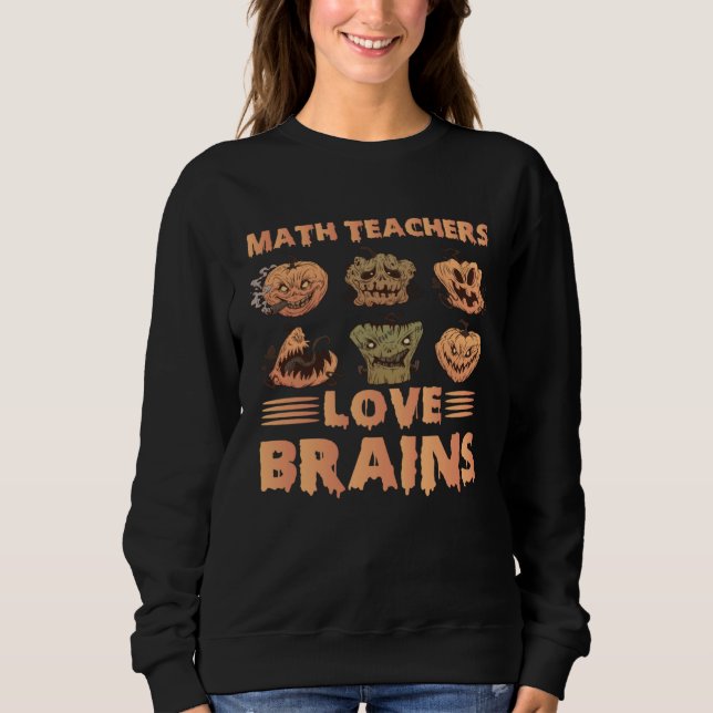Sweatshirt Math Loves Brain (Devant)