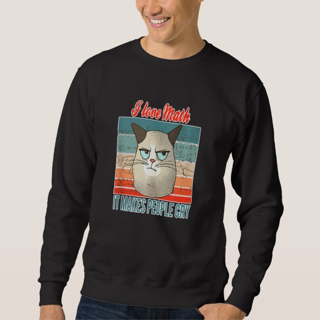 Sweatshirt Math S Pour Un Math Genius Science Chat (Devant)