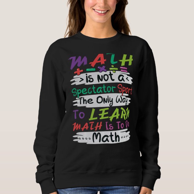 Sweatshirt Mathématiques Mathématiques Math Math Enseignant P (Devant)