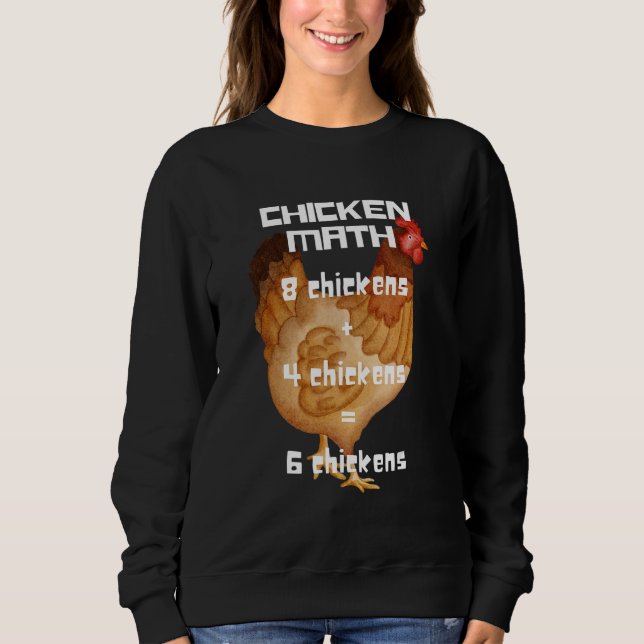 Sweatshirt Maths du poulet (Devant)