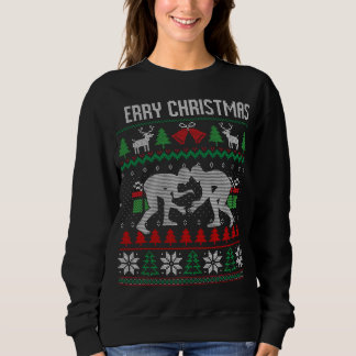 Sweatshirt Mauvais Joyeux Noël Lutte de lutte de lutte Père N