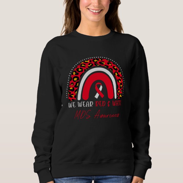 Sweatshirt MDS Awareness Myelodysplastic Syndrome Leopard Rai (Devant)