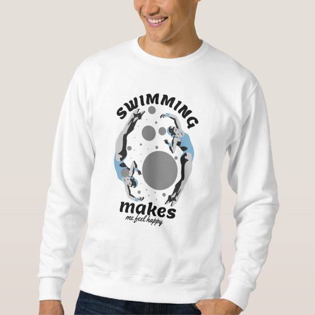 Sweatshirt Me Baigner Me Rend Heureux - Amateur D'Eau (Devant)